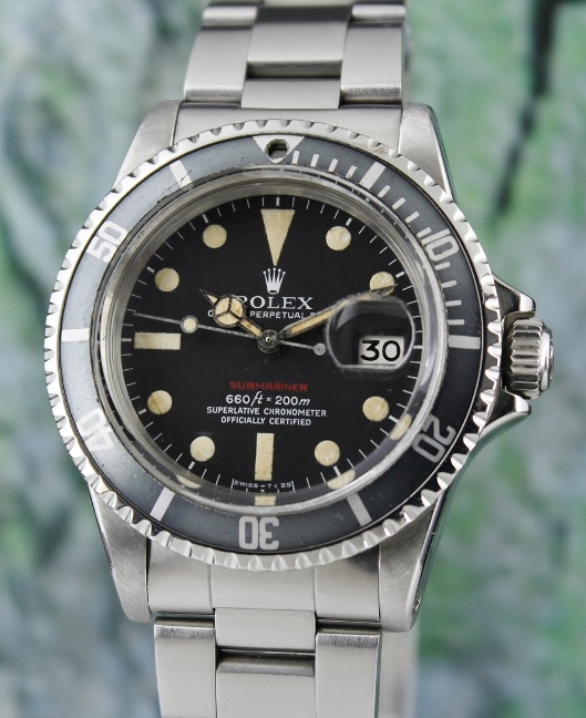 (image for) A RARE ROLEX VINTAGE OYSTER PERPETUAL DATE "RED SUB" - 1680